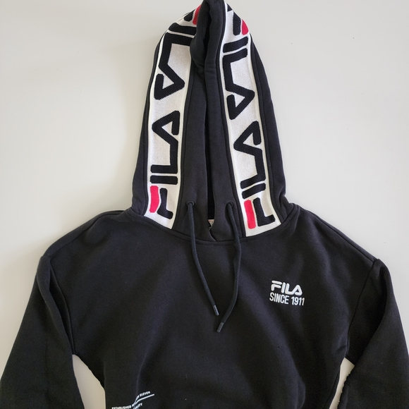 Fila Tops - FILA Black Hoodie Sweater